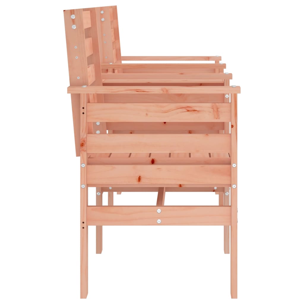 2-Seater Solid Wood Douglas Garden Bench with Table