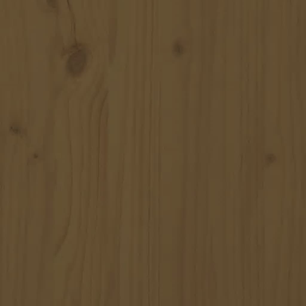Solid Pine Planter Bench - Honey Brown, 180x36x63 cm