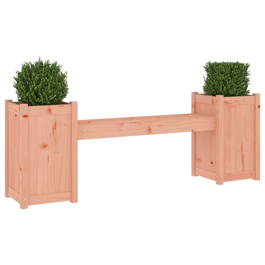 Solid Wood Douglas Planter Bench 180x36x63 cm - Rustic Charm