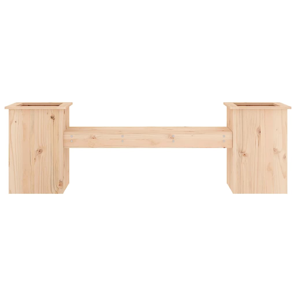 Solid Pine Wood Planter Bench – 184.5x39.5x56.5 cm Garden Decor