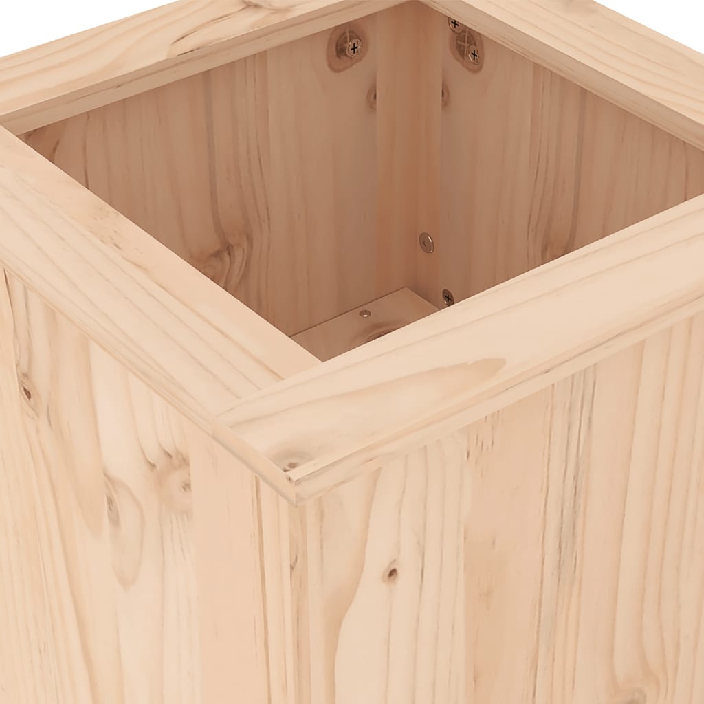 Solid Pine Wood Planter Bench – 184.5x39.5x56.5 cm Garden Decor