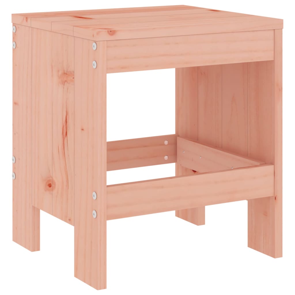 Solid Wood Douglas Garden Stools Set of 2 - 40x36x45 cm