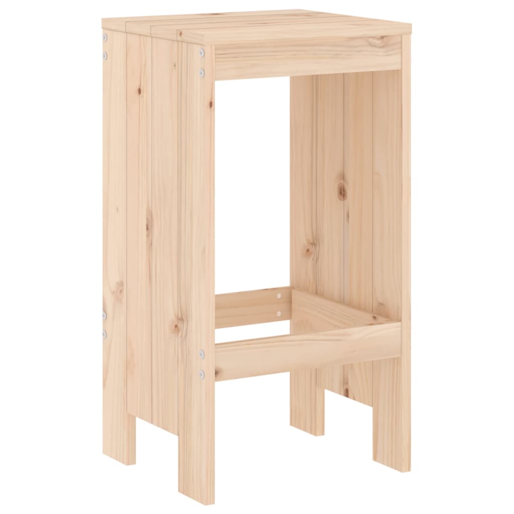 Solid Wood Pine Bar Stools Set of 2 - 40x36x75 cm