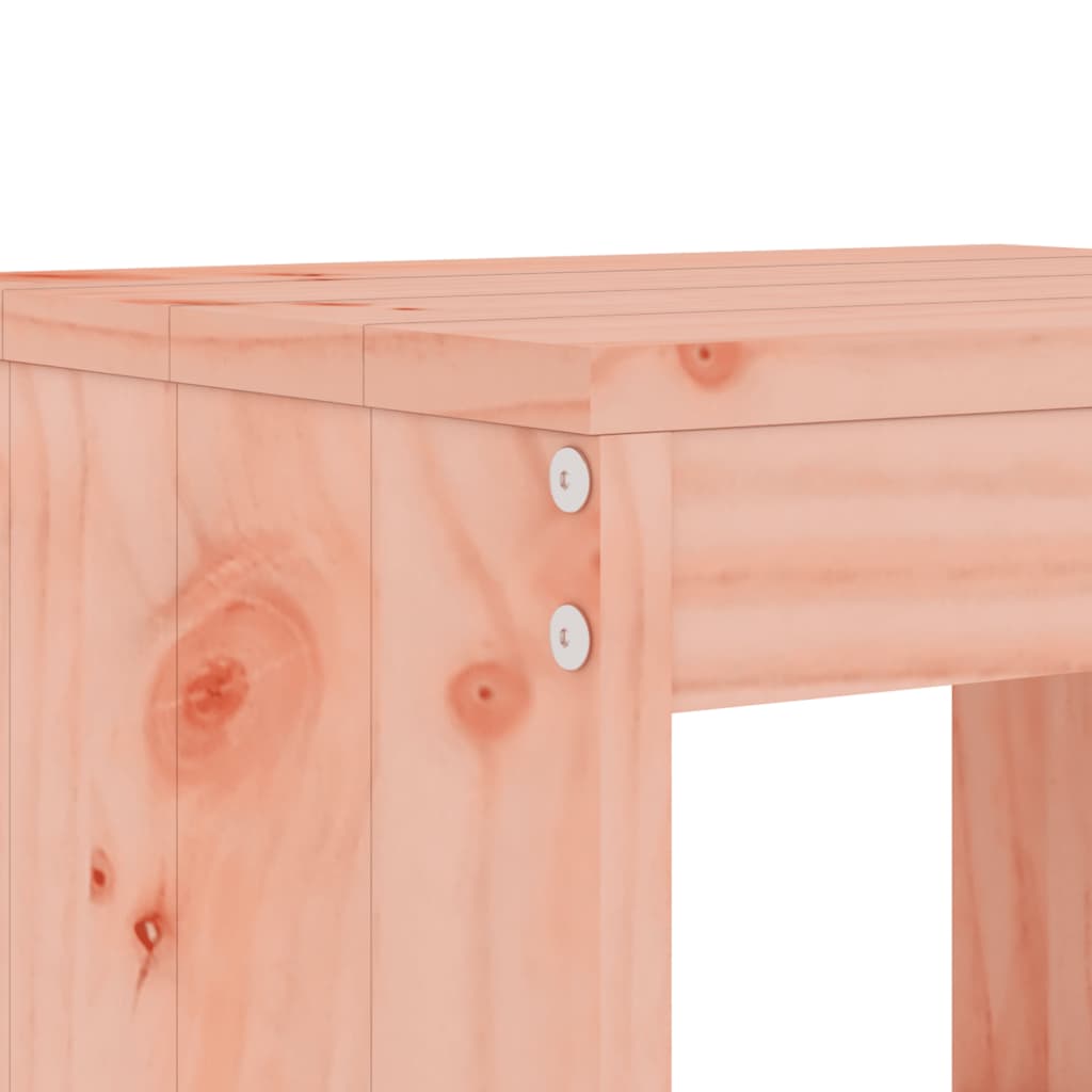 Solid Wood Douglas Bar Stools - Set of 2, 75cm, Natural Finish