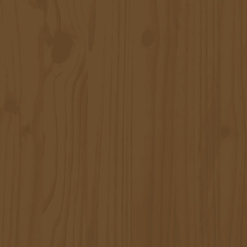 Honey Brown Solid Pine Bar Stools Set of 2 - 40x42x120 cm