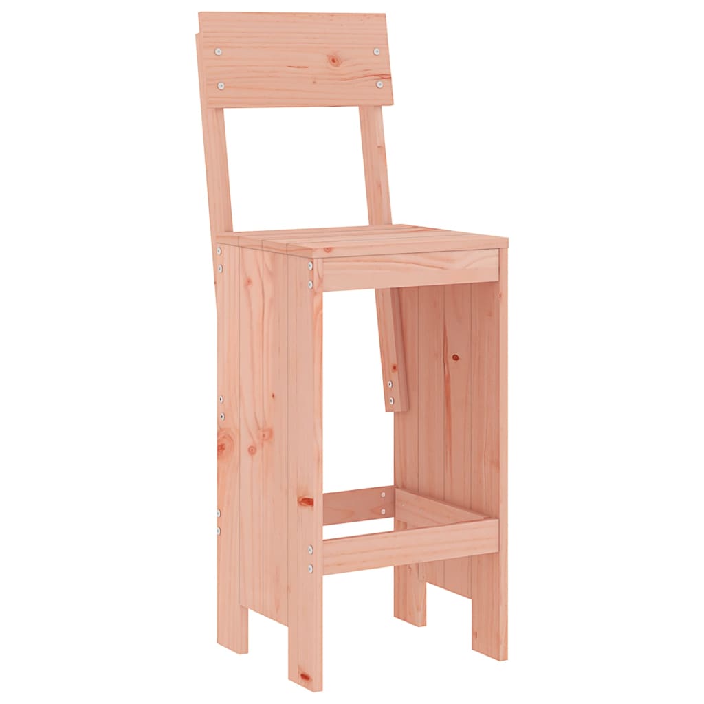 Elegant Solid Wood Douglas Bar Stools Set of 2 - 115.5 cm High