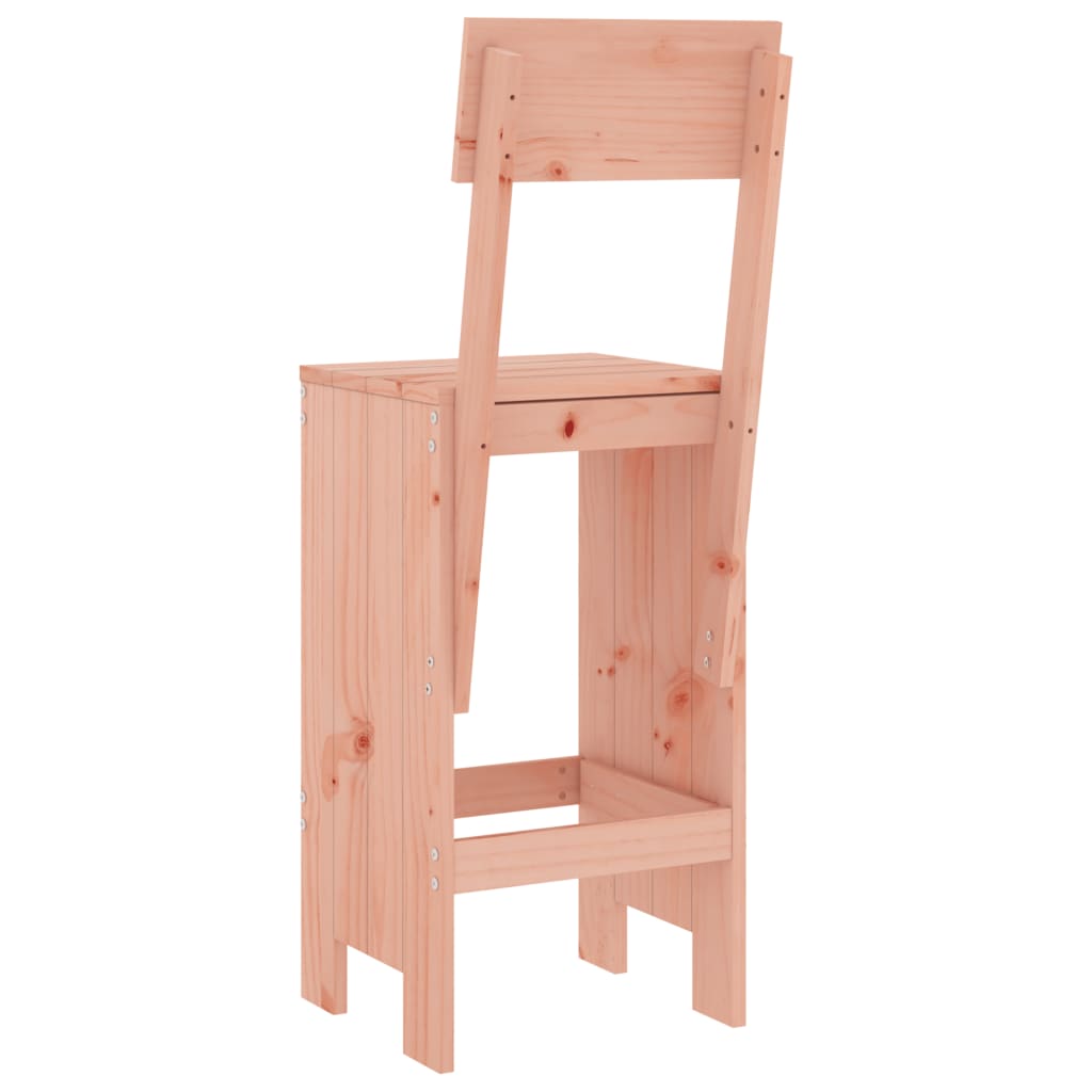 Elegant Solid Wood Douglas Bar Stools Set of 2 - 115.5 cm High