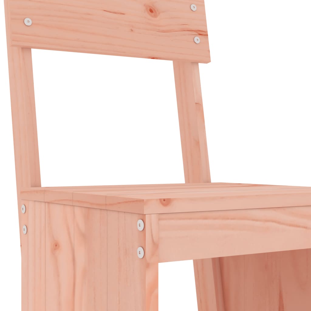 Elegant Solid Wood Douglas Bar Stools Set of 2 - 115.5 cm High