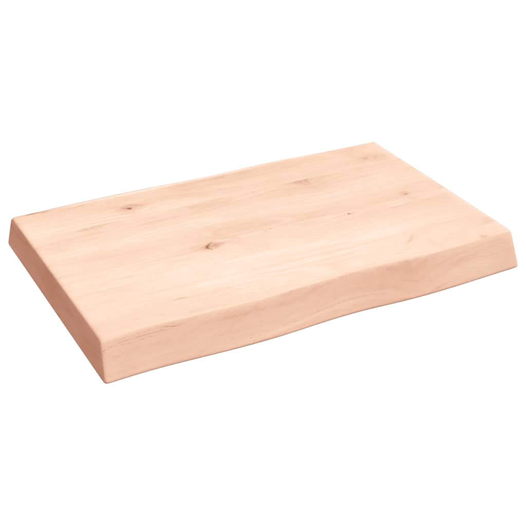 Live Edge Solid Wood Table Top 60x40x(2-6) cm, Untreated Finish