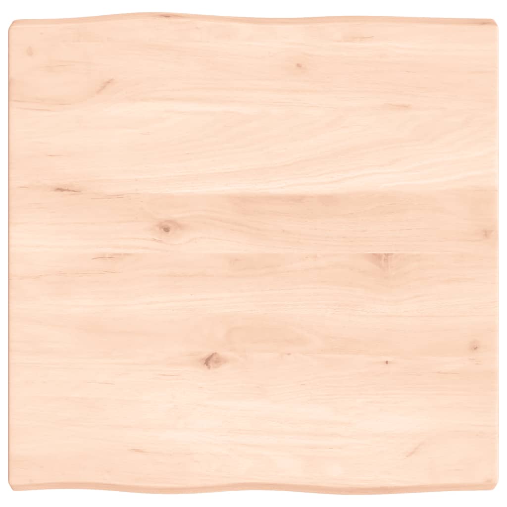 Live Edge Solid Wood Table Top 60x60x(2-4) cm Untreated Finish