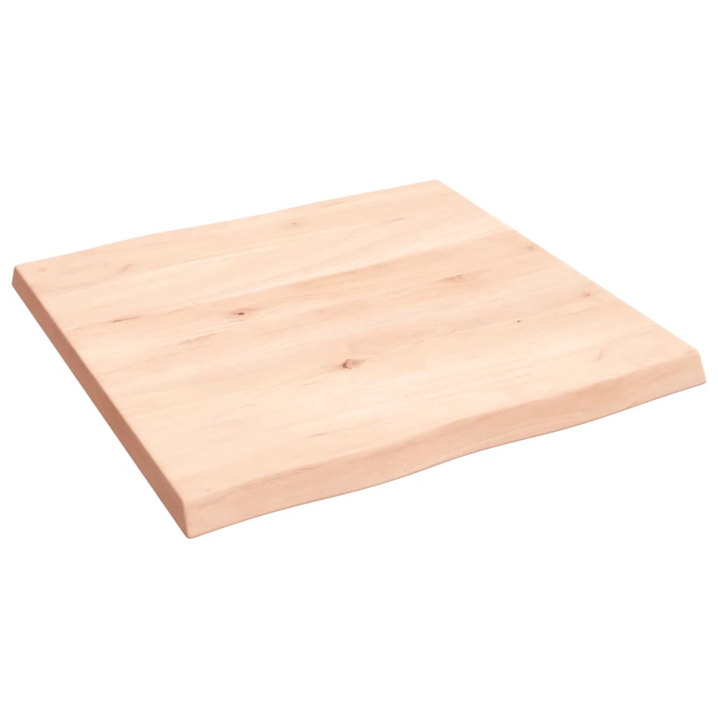 Live Edge Solid Wood Table Top 60x60x(2-4) cm Untreated Finish