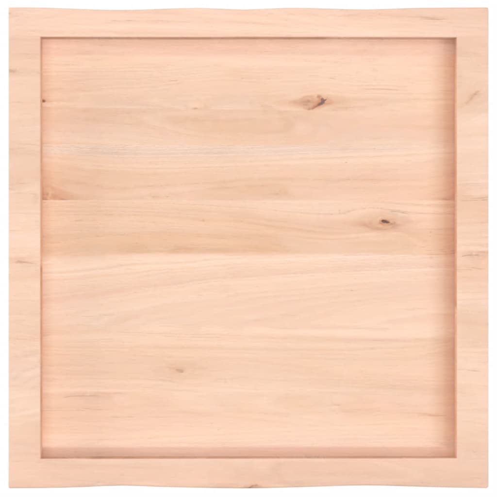 Live Edge Solid Wood Table Top 60x60x(2-4) cm Untreated Finish