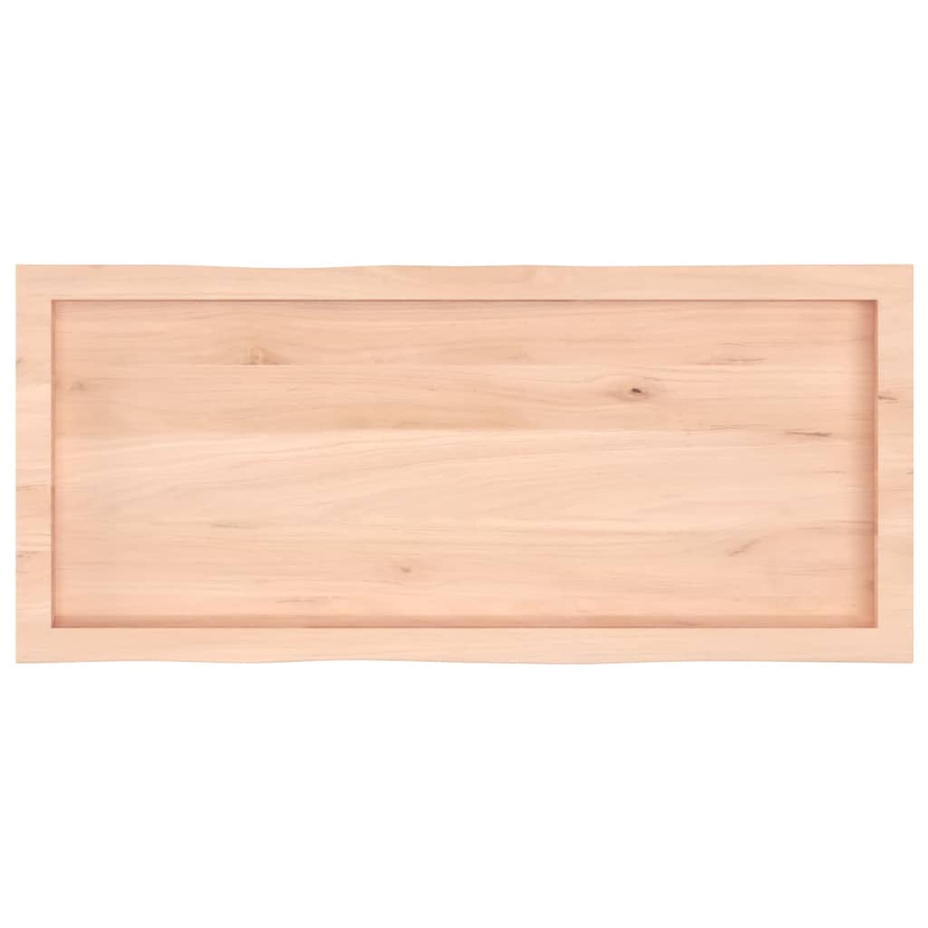 Live Edge Table Top 100x40x(2-4) cm Untreated Solid Wood