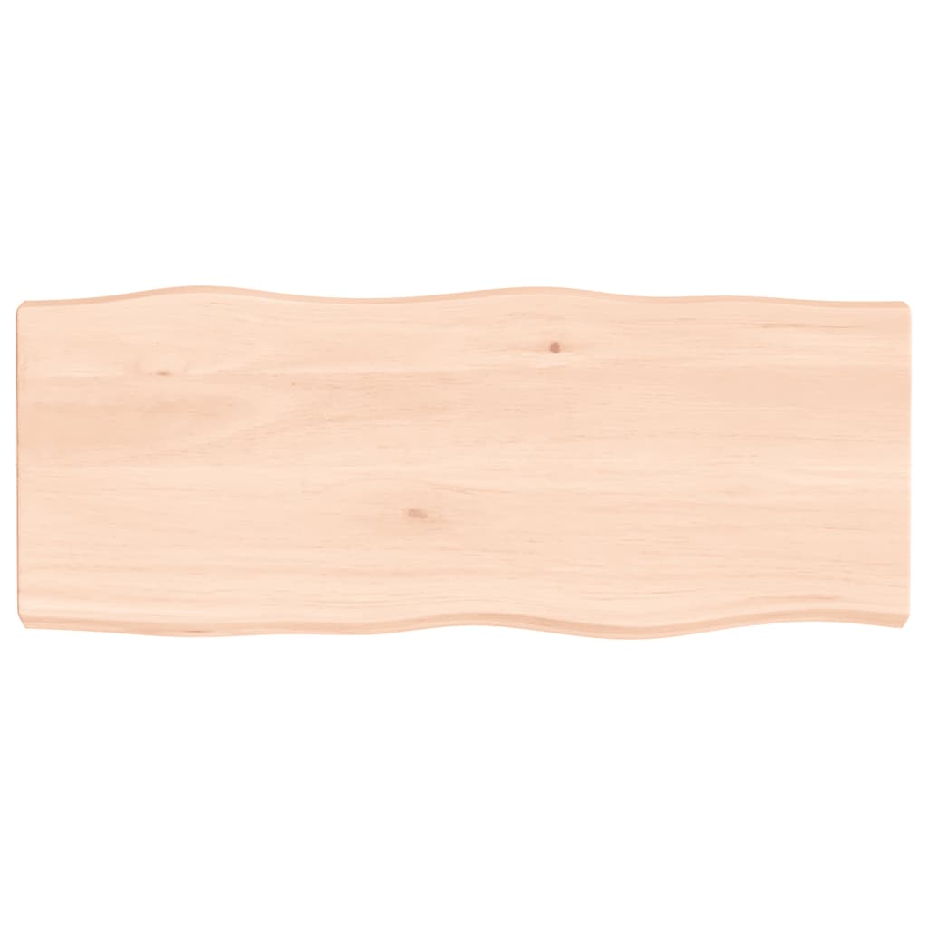 Solid Wood Live Edge Table Top - 100x40 cm, Adjustable Thickness