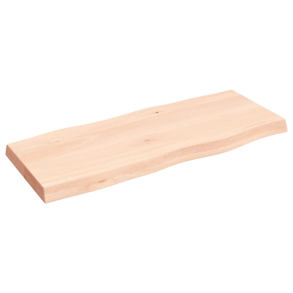 Solid Wood Live Edge Table Top - 100x40 cm, Adjustable Thickness