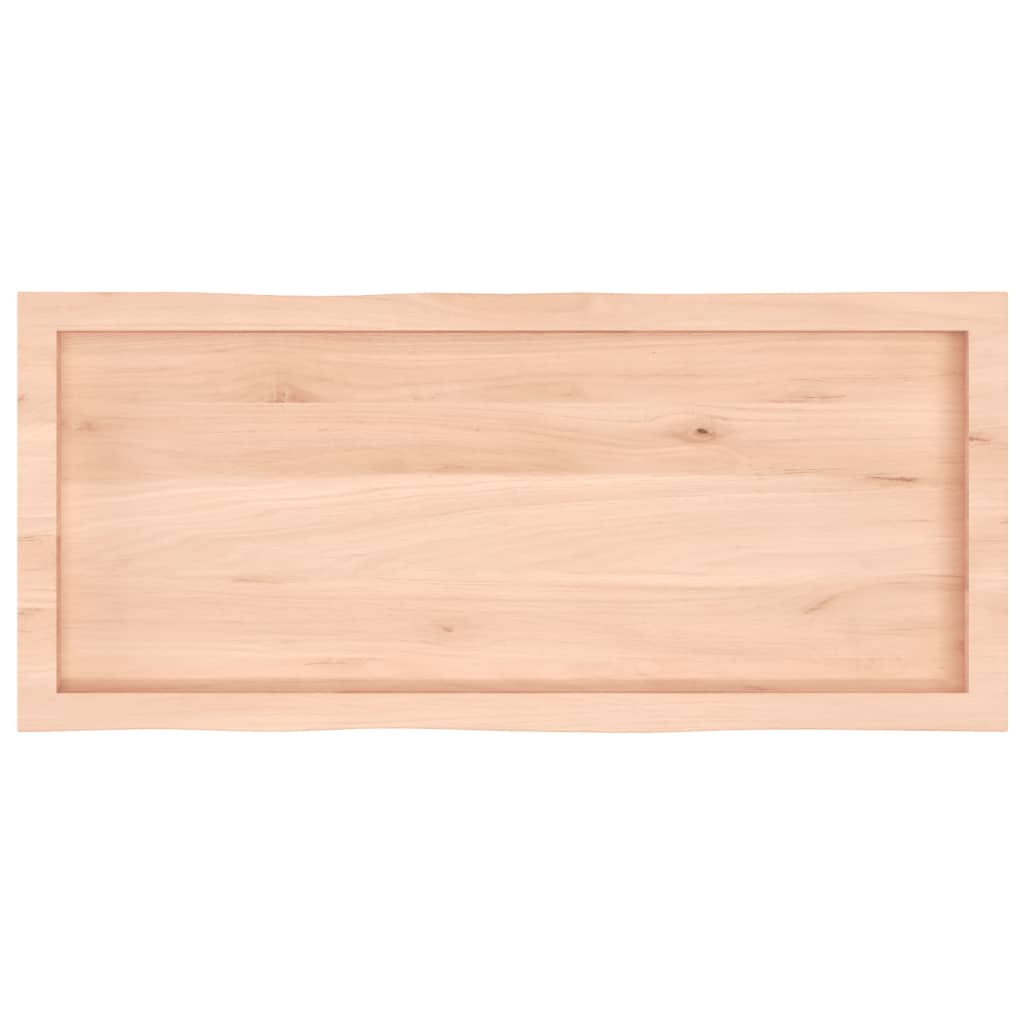 Solid Wood Live Edge Table Top - 100x40 cm, Adjustable Thickness