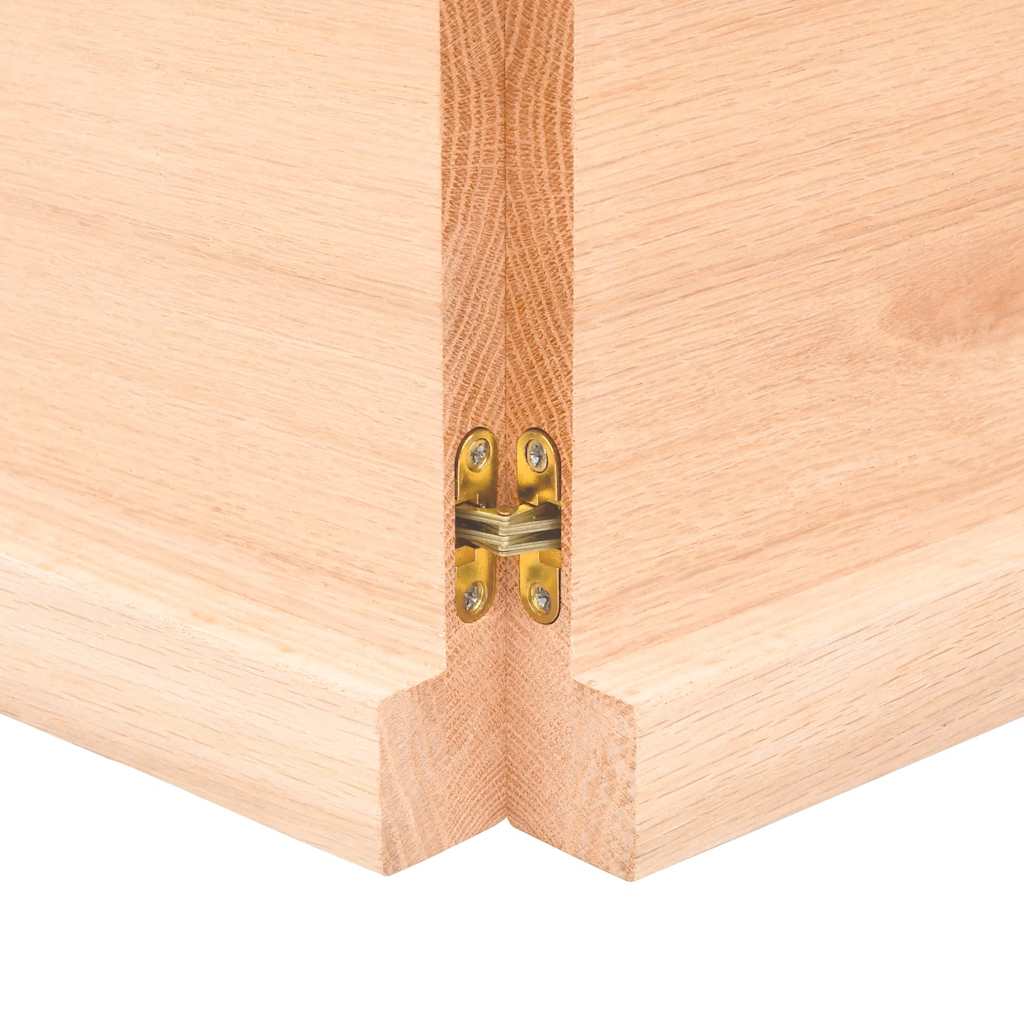Live Edge Solid Wood Table Top, 120x40 cm, Untreated Natural Finish