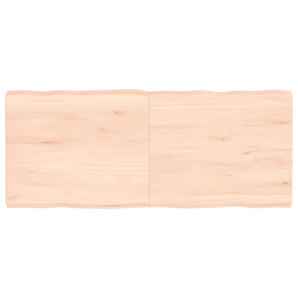 Solid Wood Live Edge Table Top - Natural, 120x50x(2-6) cm