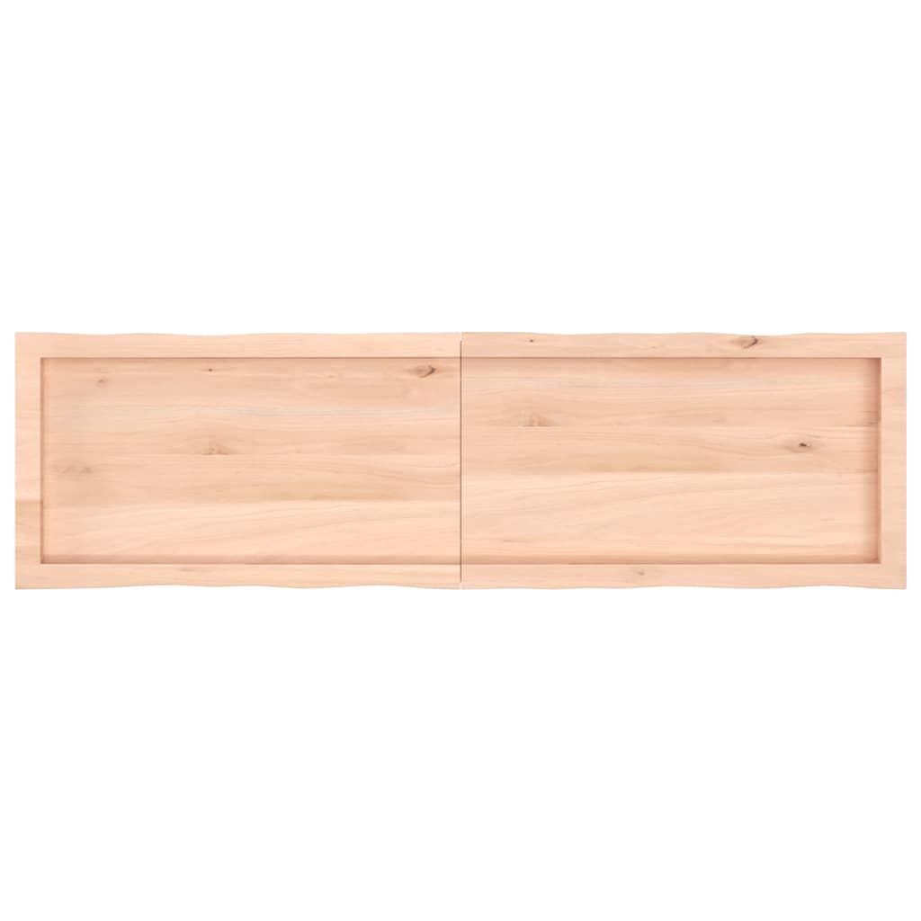 Table Top 140x40x(2-4) cm Untreated Solid Wood Live Edge