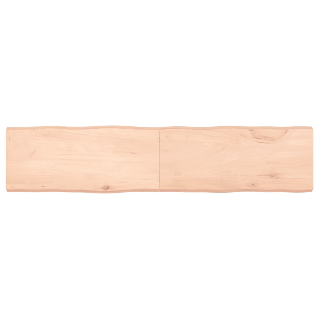 Solid Wood Live Edge Table Top 180x40cm - Natural Finish