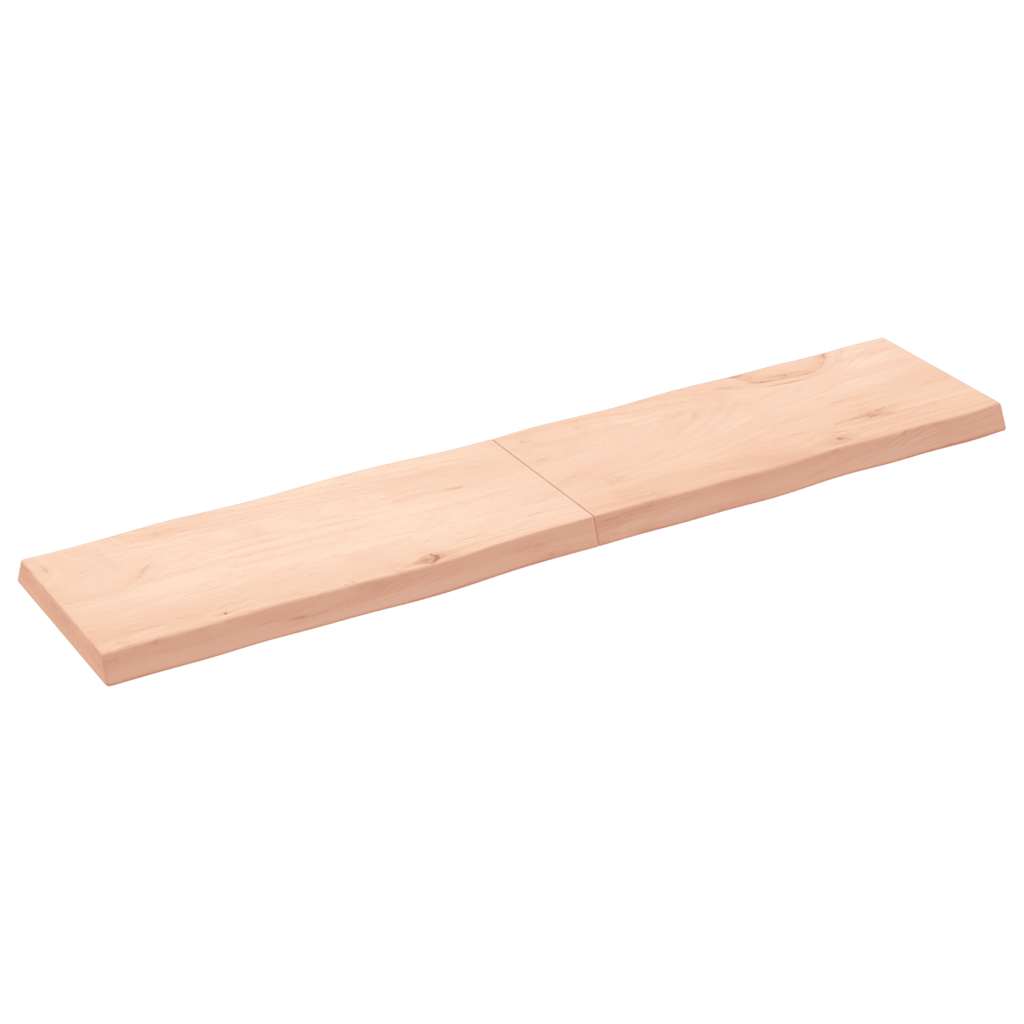 Solid Wood Live Edge Table Top 180x40cm - Natural Finish