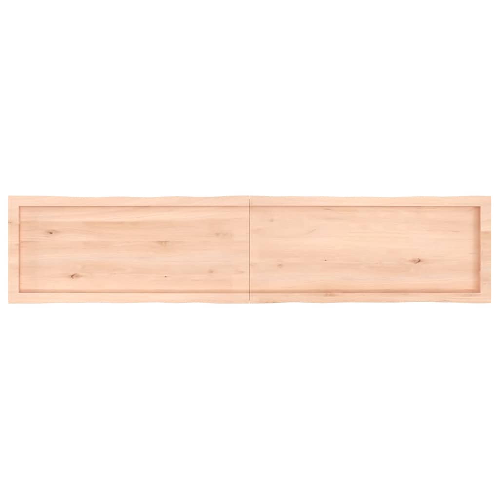 Solid Wood Live Edge Table Top 180x40cm - Natural Finish
