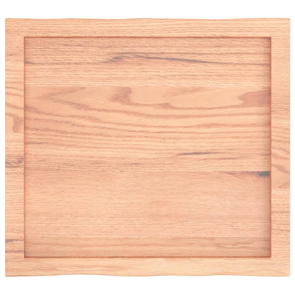 Live Edge Solid Wood Table Top, Light Brown, 60x50x(2-6) cm