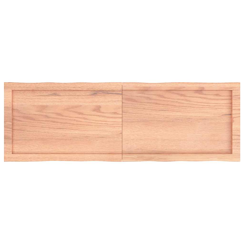 Live Edge Solid Wood Table Top, Light Brown, 120x40x(2-4)cm