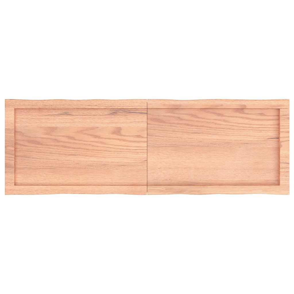 Live Edge Light Brown Solid Wood Table Top 120x40cm