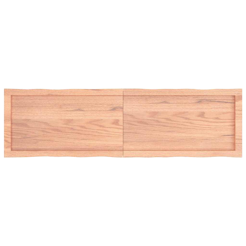 Live Edge Solid Wood Table Top, Light Brown 140x40x(2-6)cm