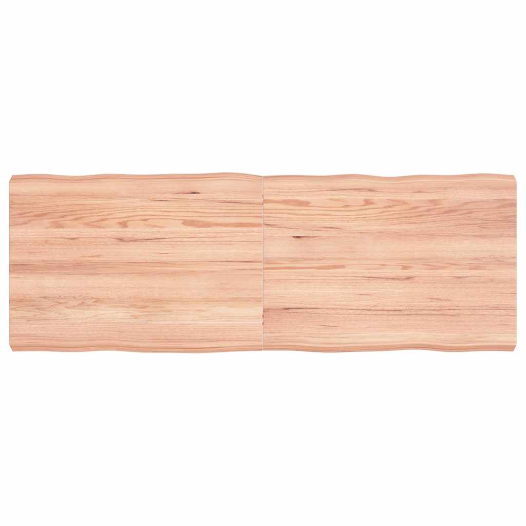 Live Edge Solid Wood Table Top, Light Brown, 140x50x(2-6)cm