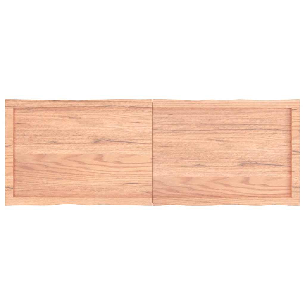 Live Edge Solid Wood Table Top, Light Brown, 140x50x(2-6)cm
