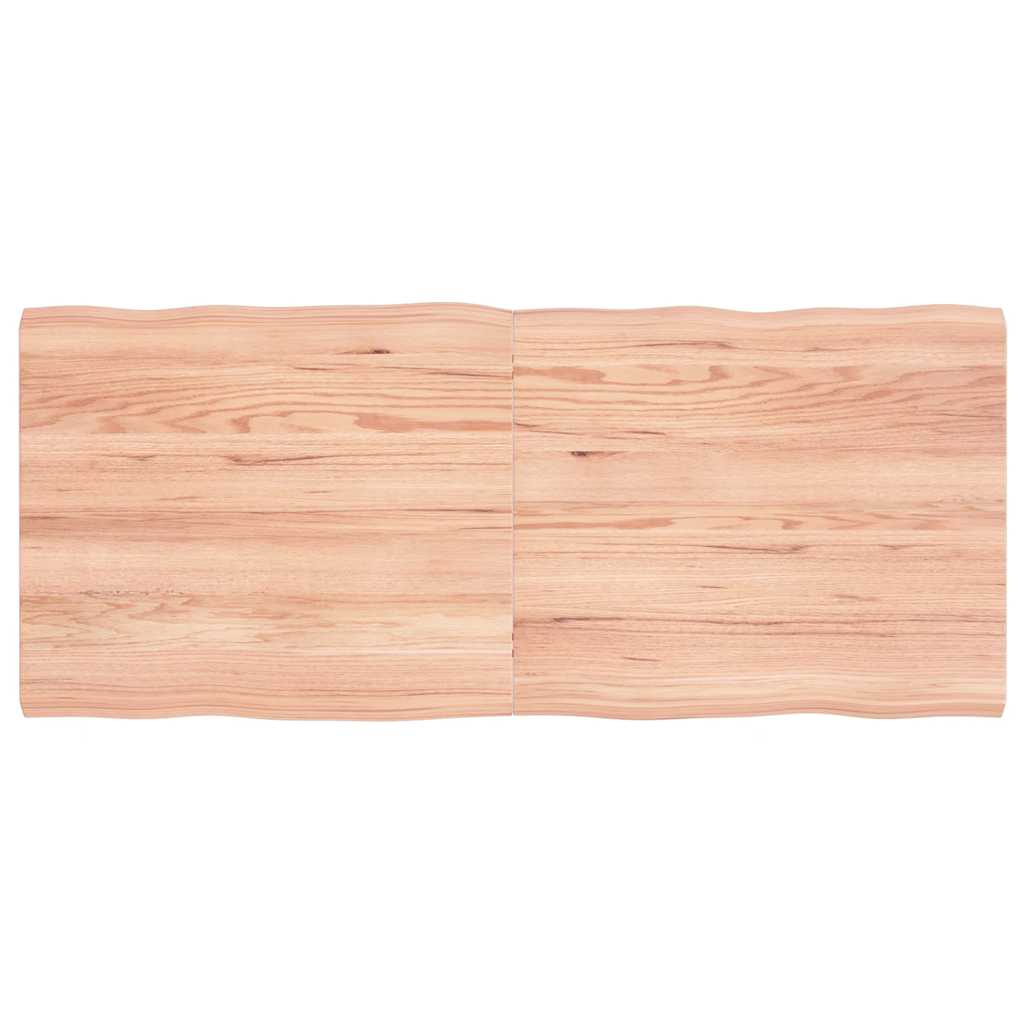 Live Edge Light Brown Table Top - Solid Wood 140x60cm