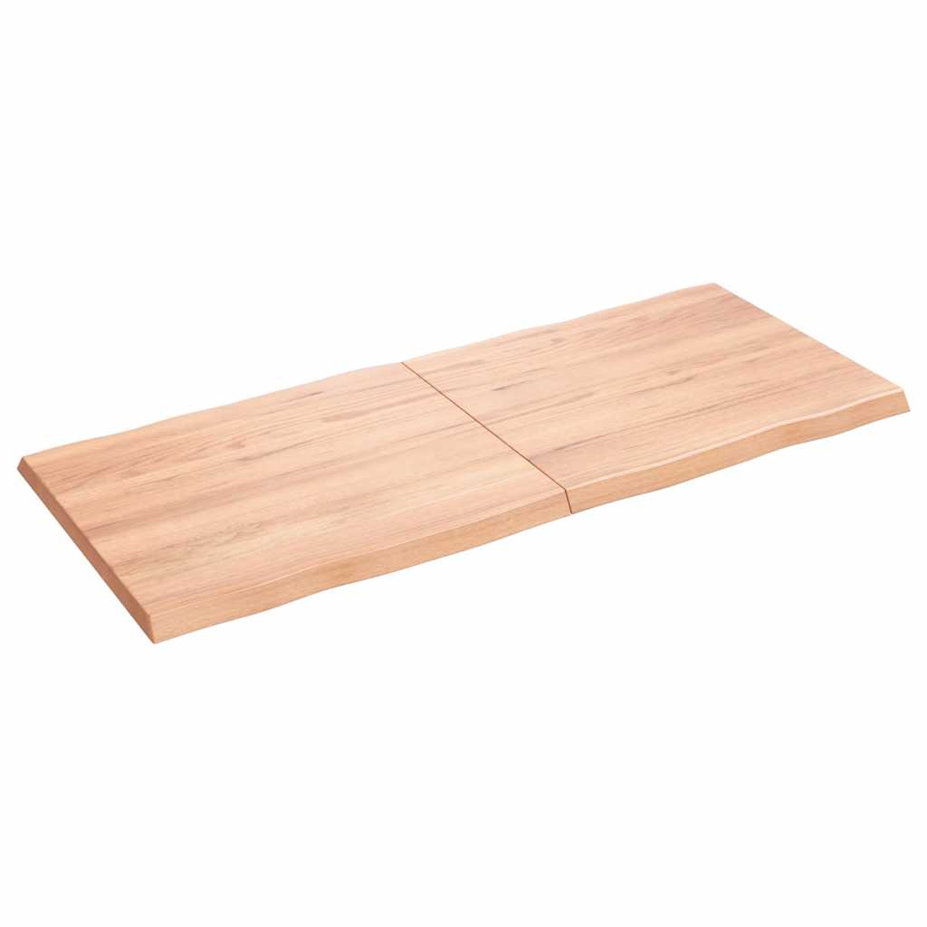 Live Edge Light Brown Table Top - Solid Wood 140x60cm