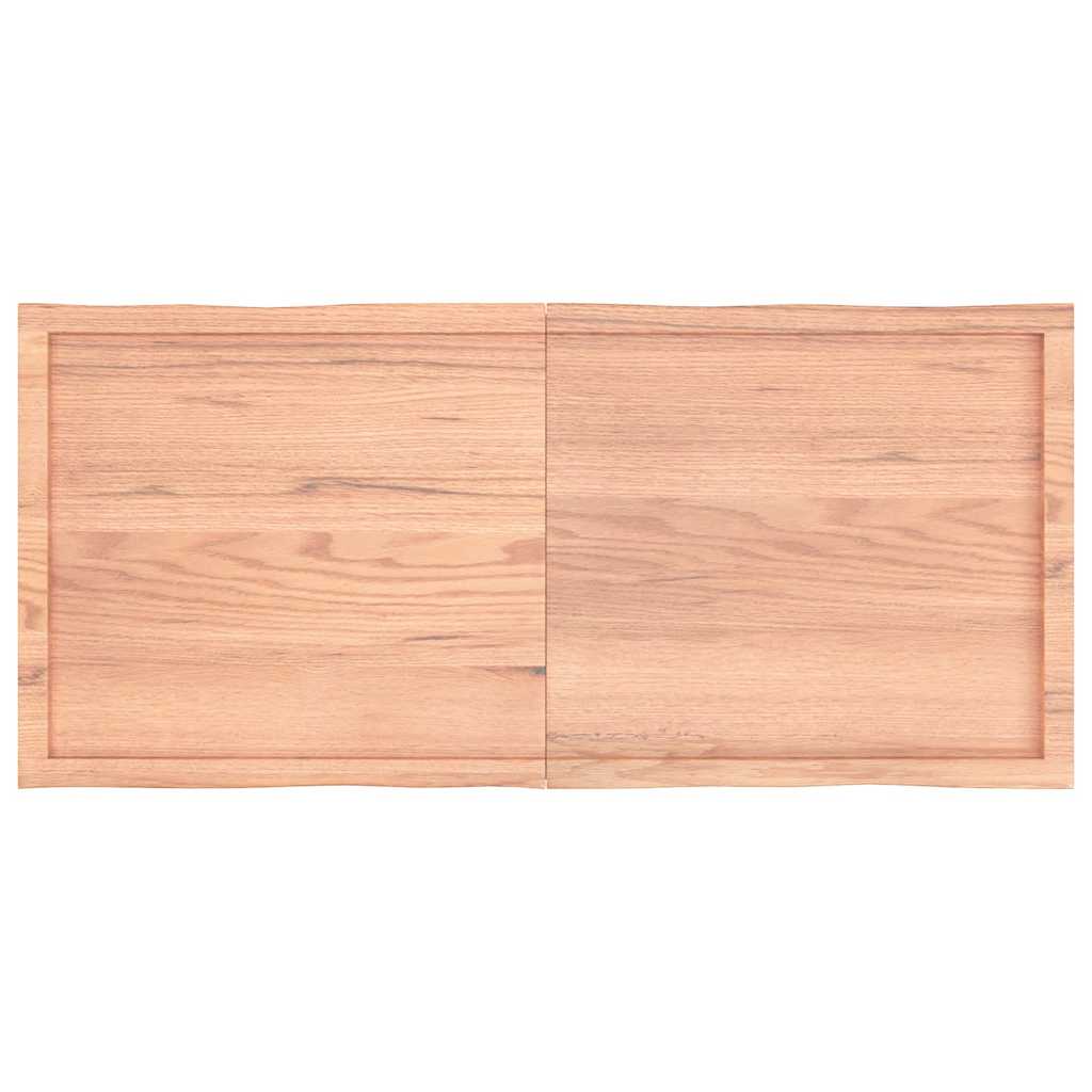 Live Edge Light Brown Table Top - Solid Wood 140x60cm