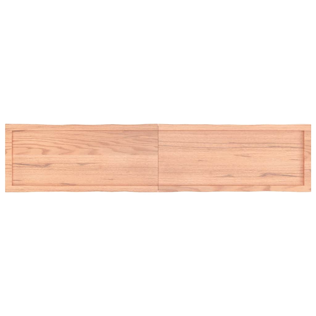 Solid Wood Live Edge Table Top, Light Brown, 180x40cm Adjustable Thickness
