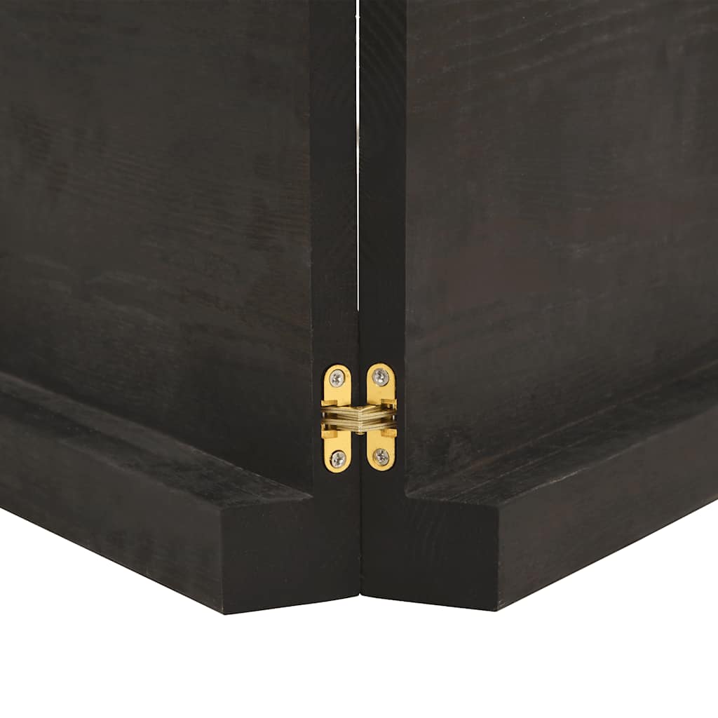 Live Edge Solid Wood Table Top, Dark Brown, 180x50 cm
