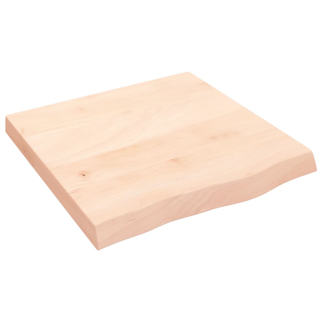 Solid Oak Tabletop 60x60cm – Adjustable Thickness 2-6cm