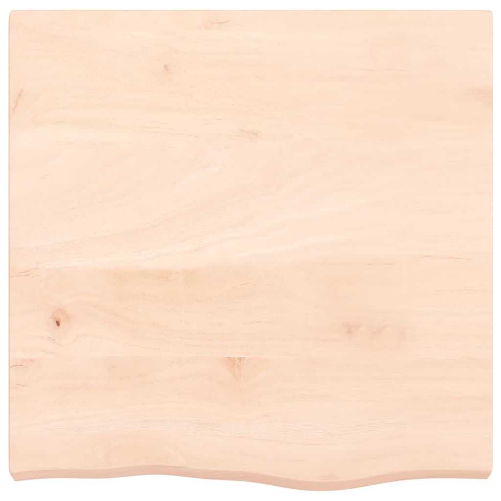 Solid Oak Tabletop 60x60cm – Adjustable Thickness 2-6cm