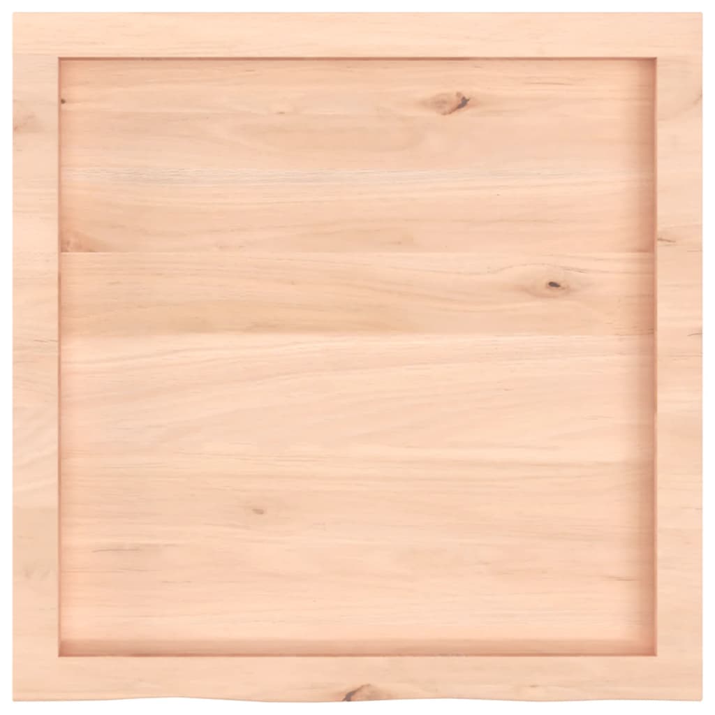Solid Oak Tabletop 60x60cm – Adjustable Thickness 2-6cm