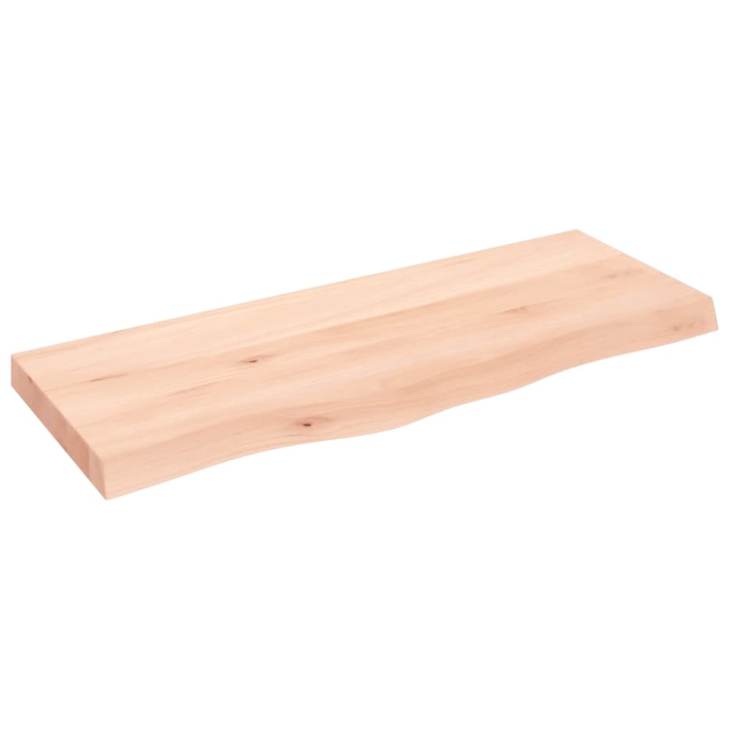 Versatile Solid Oak Table Top 100x40 cm - Adjustable Thickness