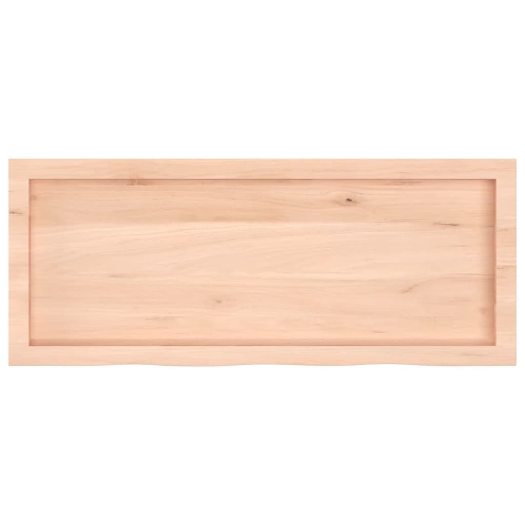 Versatile Solid Oak Table Top 100x40 cm - Adjustable Thickness