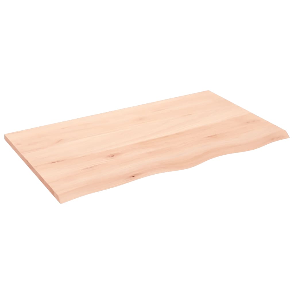 Solid Oak Untreated Table Top 100x60x2 cm - Durable & Stylish