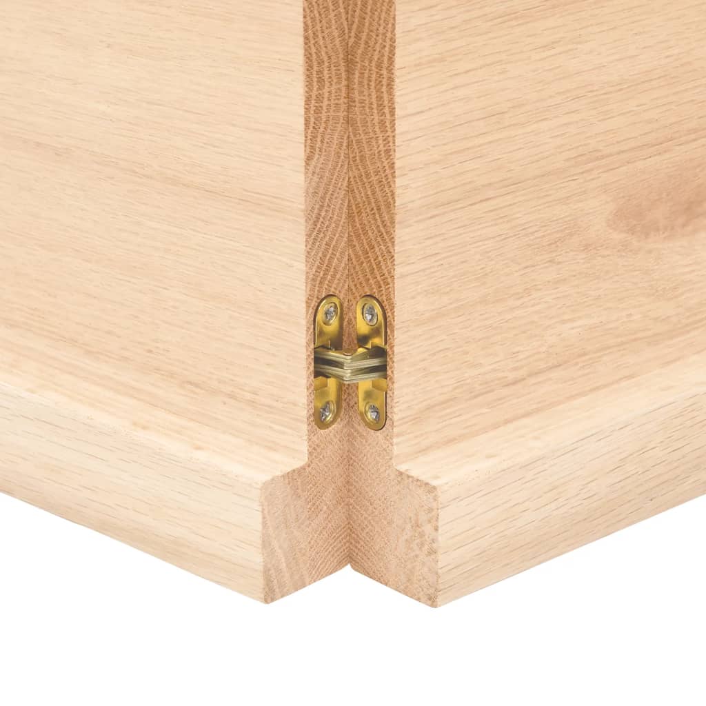 Solid Oak Tabletop 120x60 cm - Untreated, Natural Wood Finish