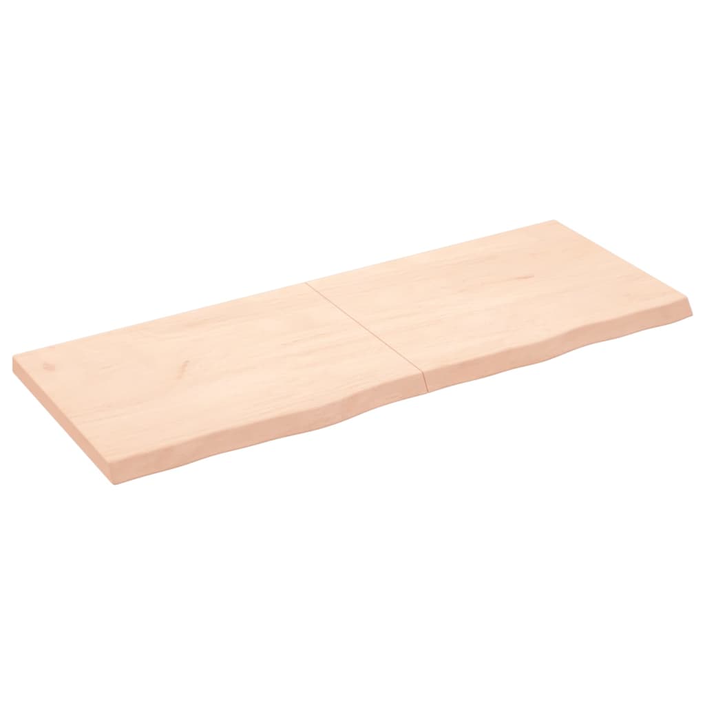 Solid Oak Table Top 160x60cm - Untreated Wood Finish