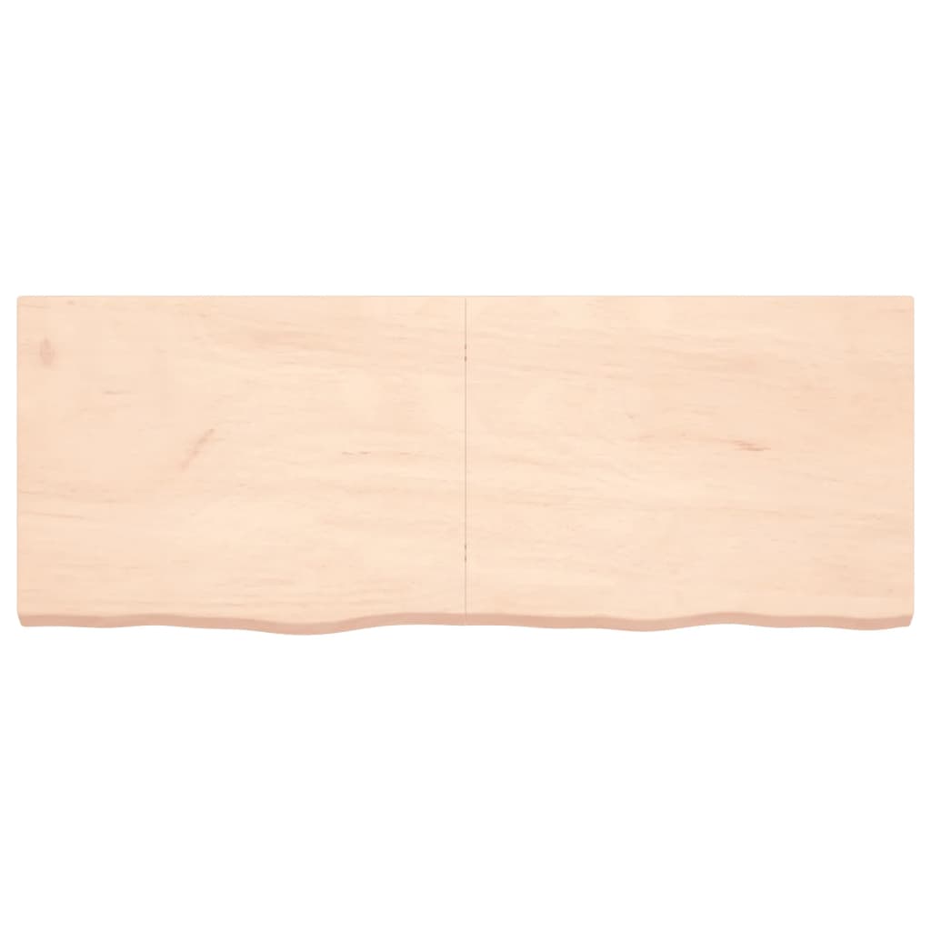Solid Oak Table Top 160x60cm - Untreated Wood Finish