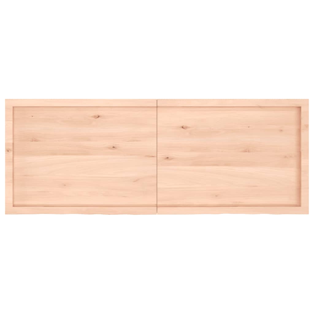 Solid Oak Table Top 160x60cm - Untreated Wood Finish