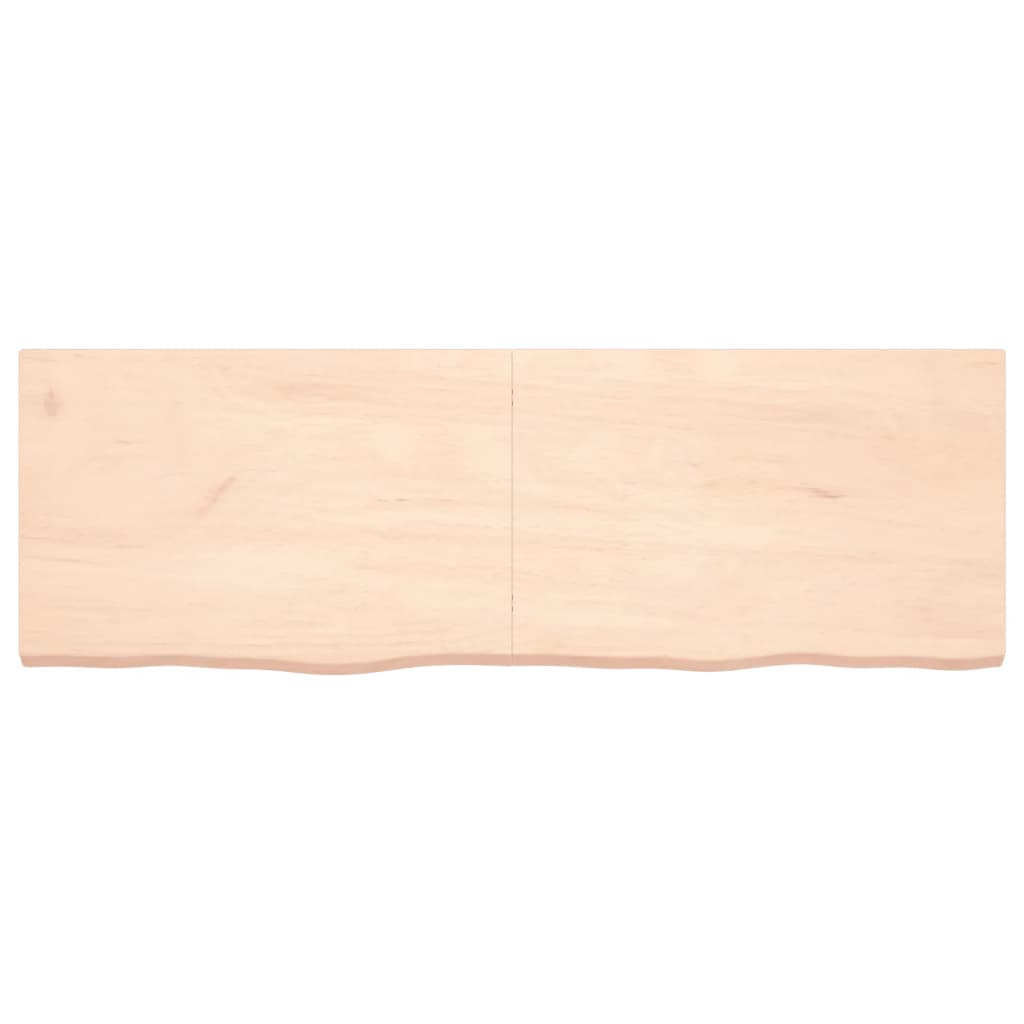 Solid Oak Table Top 180x60 cm - Untreated Wood Finish