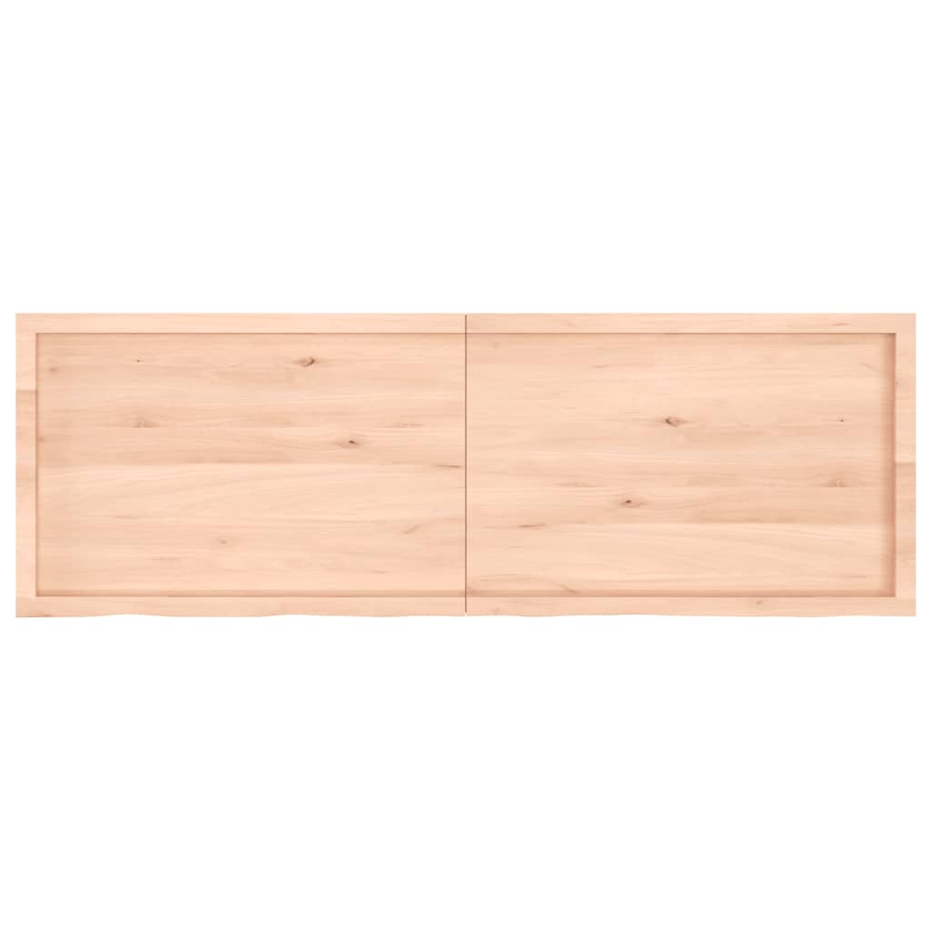 Solid Oak Table Top 180x60 cm - Untreated Wood Finish