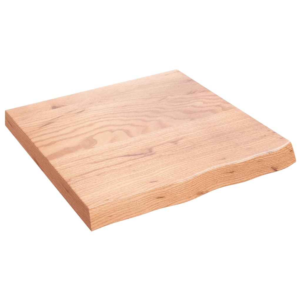 Solid Oak Table Top - Light Brown, 60x60 cm, Adjustable Thickness